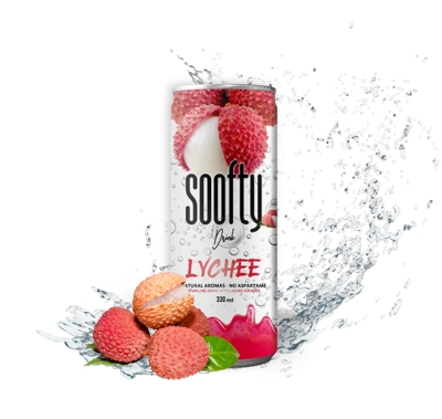 SOOFTY LYCHEE - SLIM - 330ML x 24