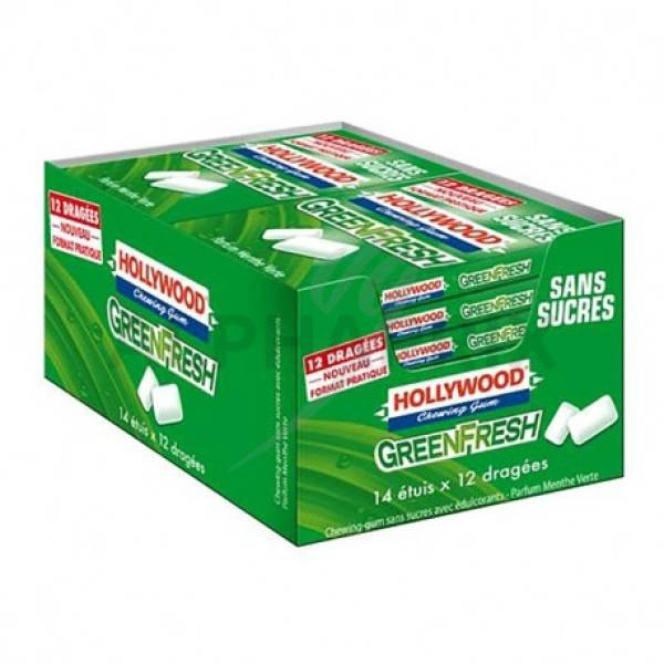 Hollywood Greenfresh sans sucres x14