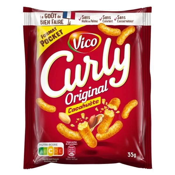 Curly Cacahuete L'original x 16