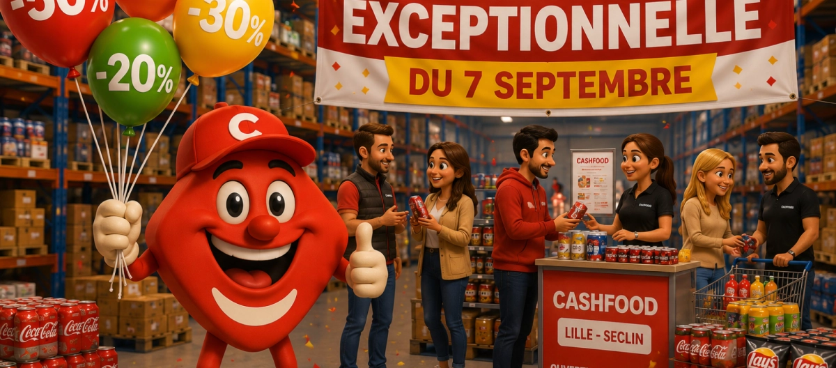 CASHFOOD Lille ouvre ses portes : rendez-vous à notre JPO le 7 septembre 2026 !