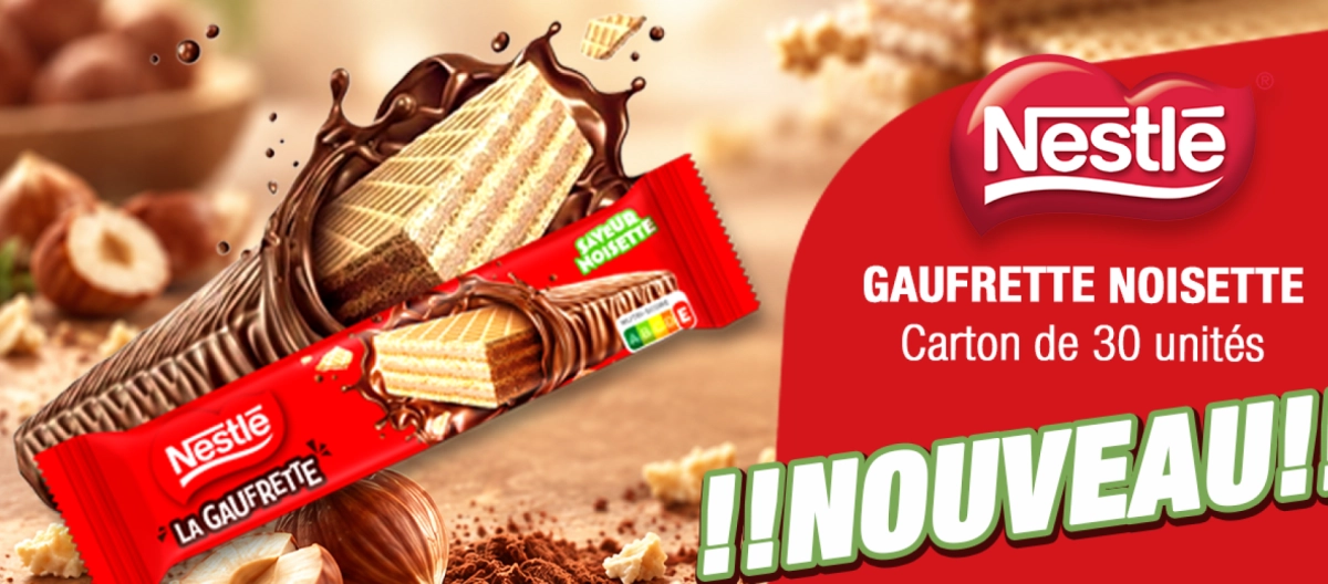 Nestlé Gaufrette Noisette : la nouveauté snacking à retrouver chez CASHFOOD