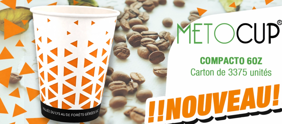 Découvrez les  nouveaux gobelets Metocup 6oz !
